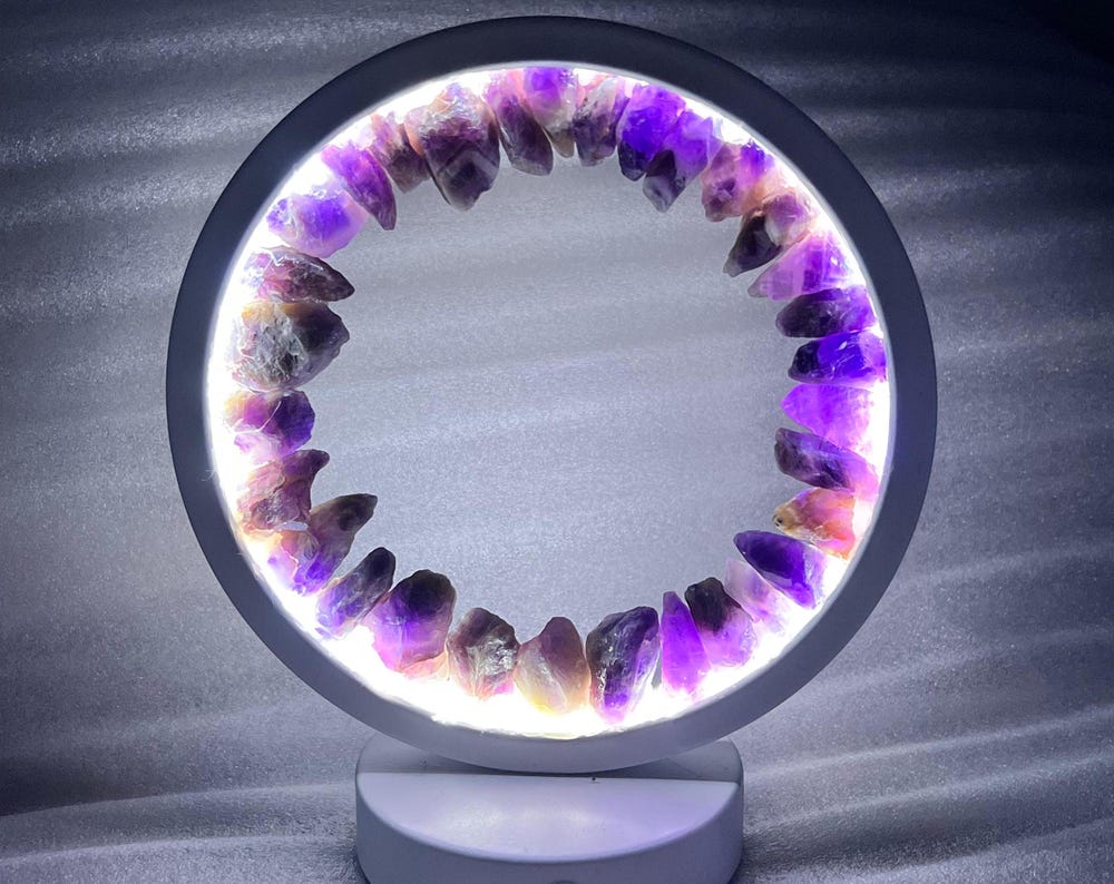 Amethyst Crystal USB Night Light