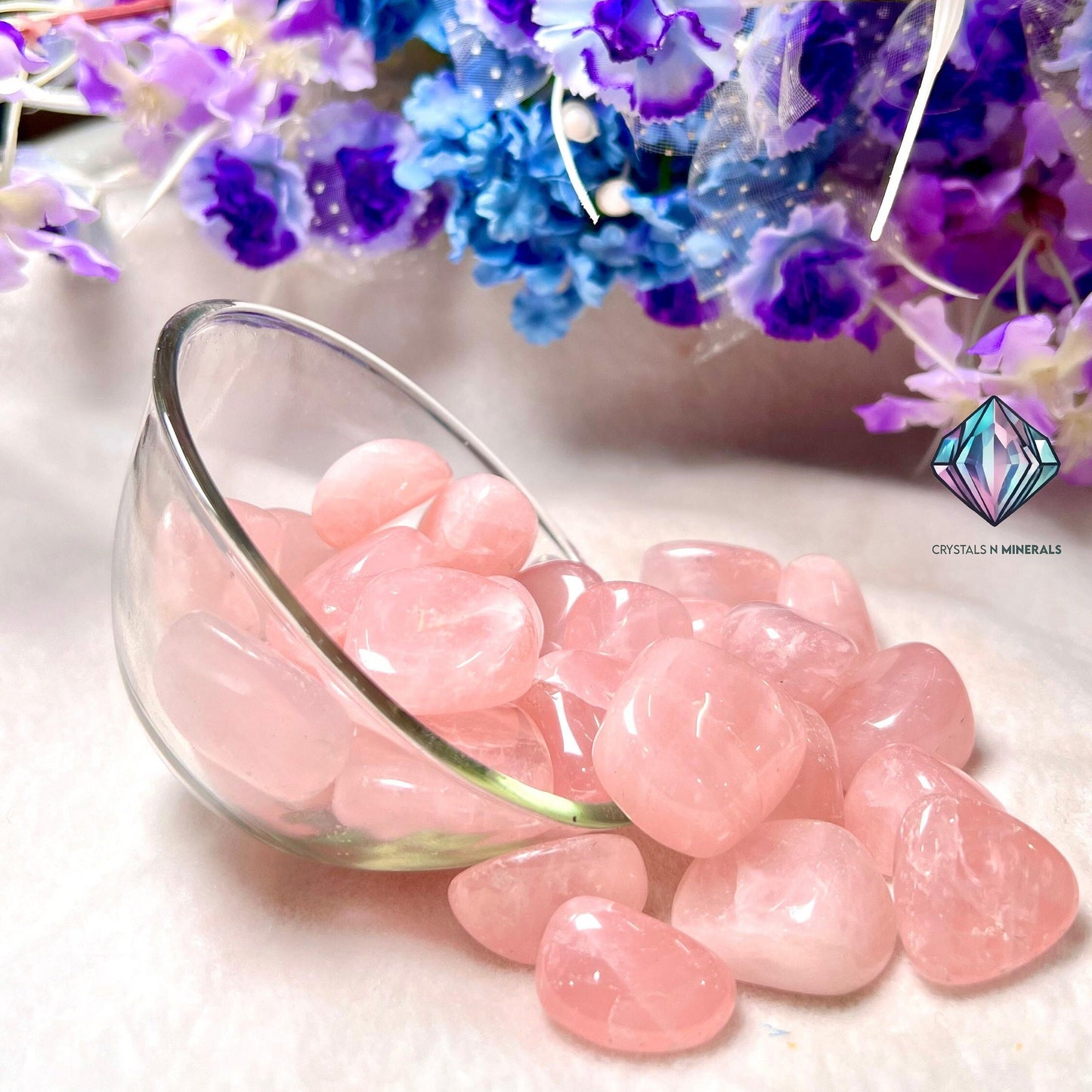 Rose Quartz Stone Tumbled Stone - Spiritual Stone -Healing Crystals in pack sizes of 1,3,5, and 10 Pieces Quality AAAAA +++++