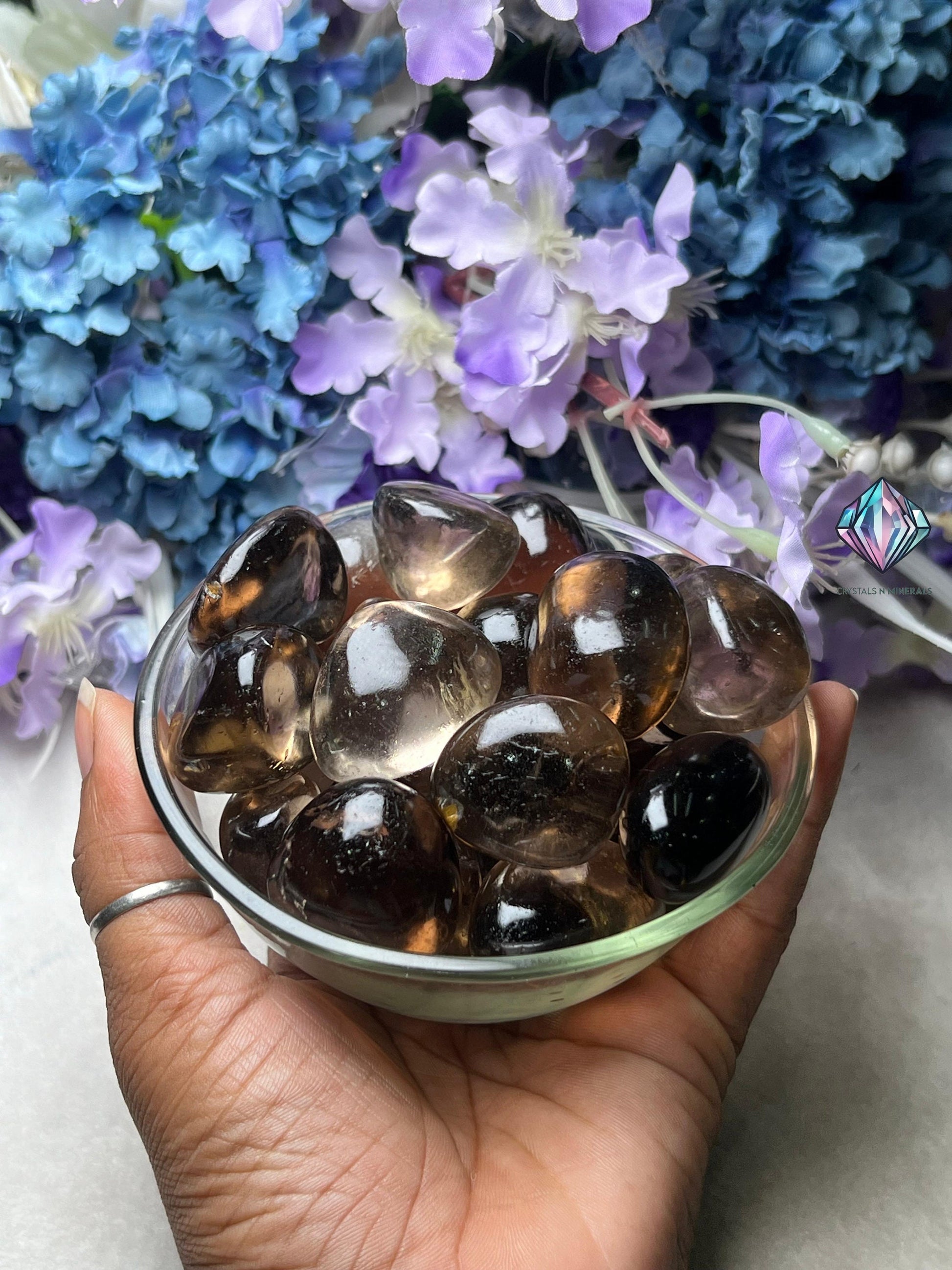 Smoky Quartz Stone Tumbled Stone - Spiritual Stone -Healing Crystals in pack sizes of 1,3,5, and 10 Pieces Quality AAAAA +++++