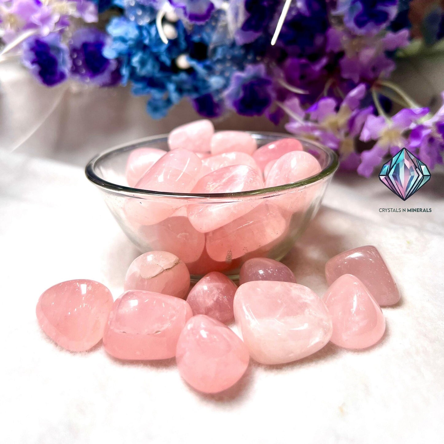 Rose Quartz Stone Tumbled Stone - Spiritual Stone -Healing Crystals in pack sizes of 1,3,5, and 10 Pieces Quality AAAAA +++++