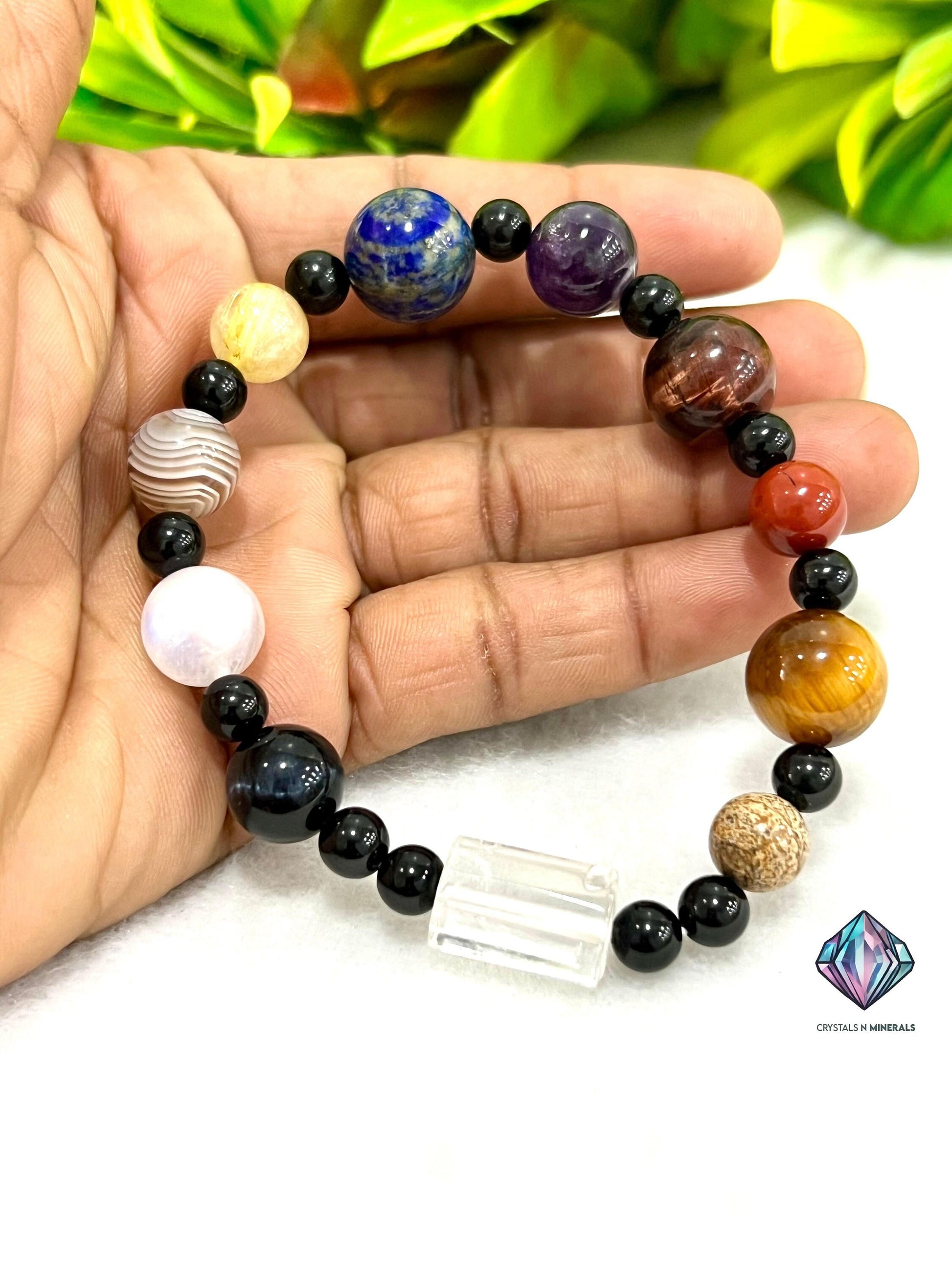 Universal Solar System Stone Bracelet 8mm