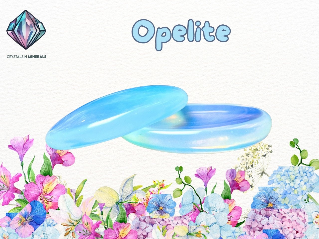 Opalite Stone Worry Stone – Crystal Worry Stone – Pocket Stone – Healing Crystal - 4cmx3cm Thumb Stone One (1) Piece