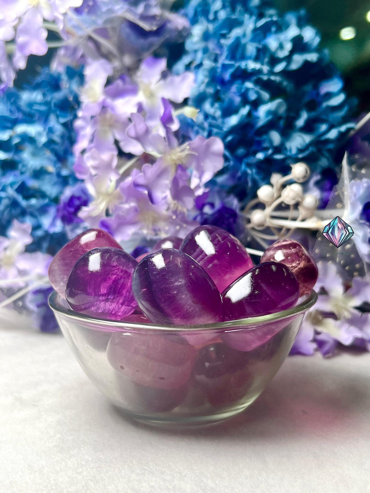 Purple Fluorite Stone Tumbled Stone-Spiritual Stone- Healing Crystals in pack sizes of 1,3,5, and 10 Pieces Quality AAAAA +++++