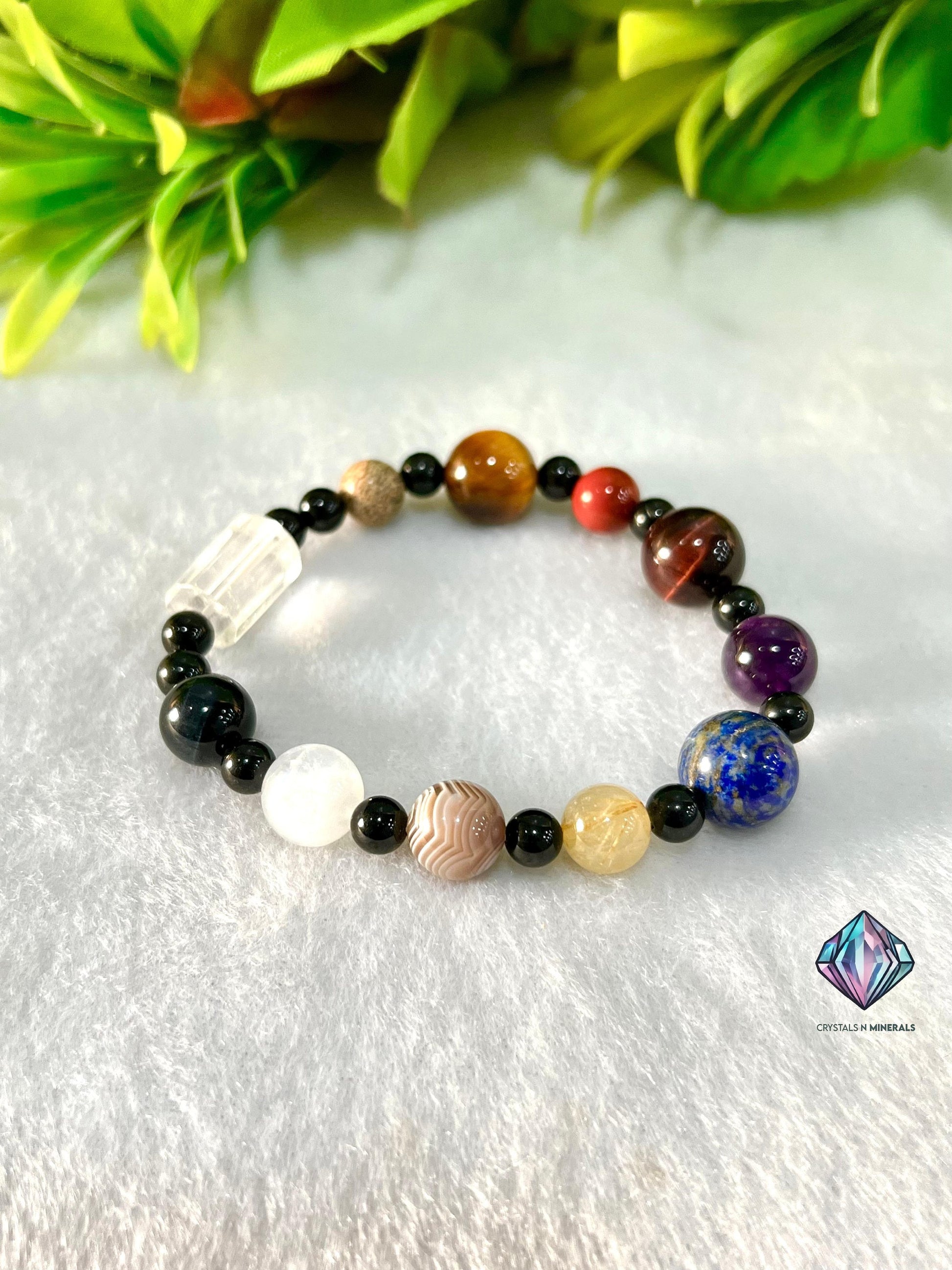 Universal Solar System Stone Bracelet 8mm