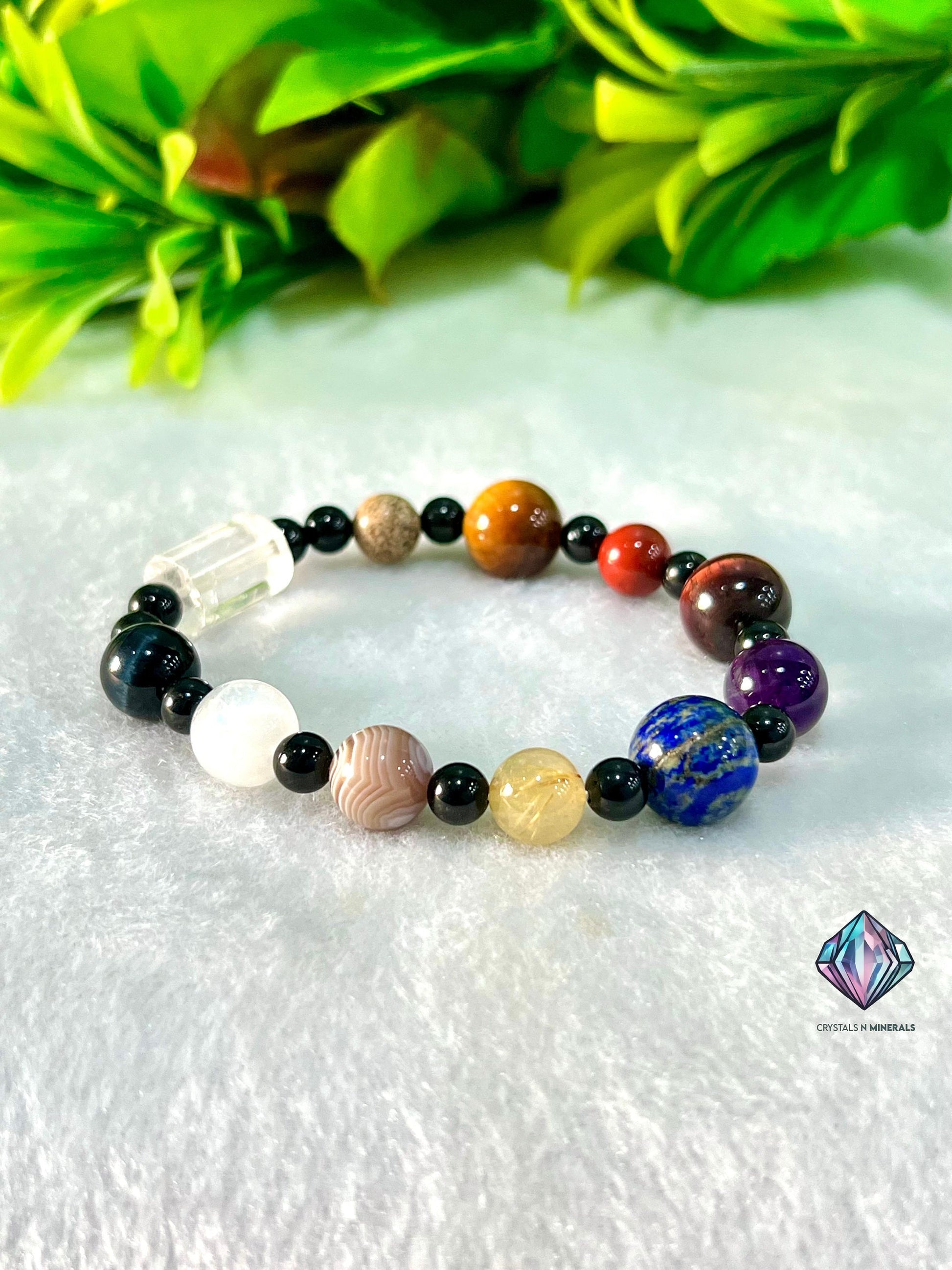 Universal Solar System Stone Bracelet 8mm