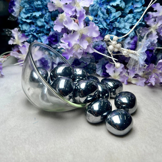 Elite Shungite Stone Tumbled Stone - Spiritual Stone -Healing Crystals in pack sizes of 1,3,5, and 10 Pieces Quality AAAAA +++++