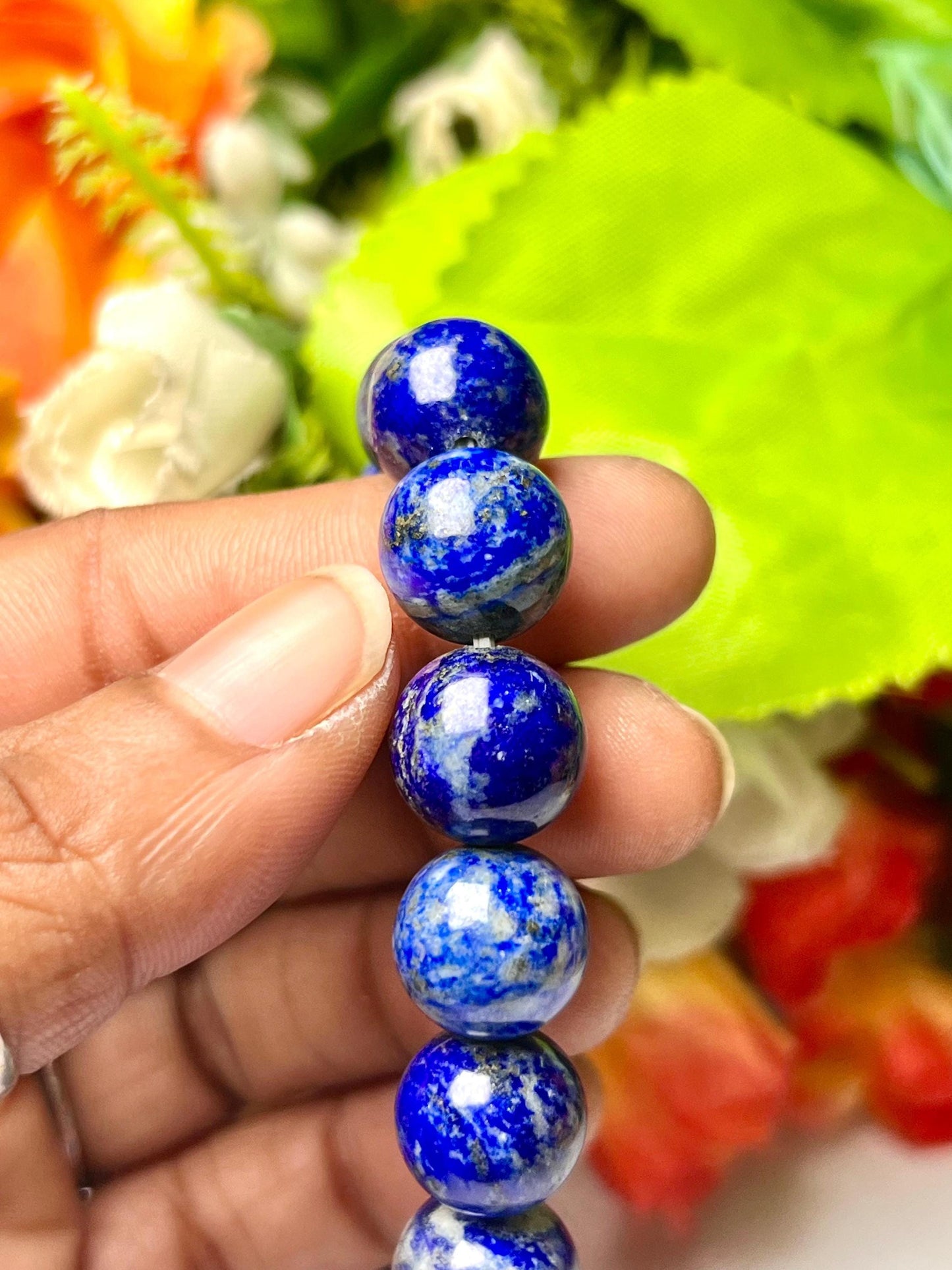 Men's 12 MM Lapis Lazuli Stone Bracelet| Jewelry for Men