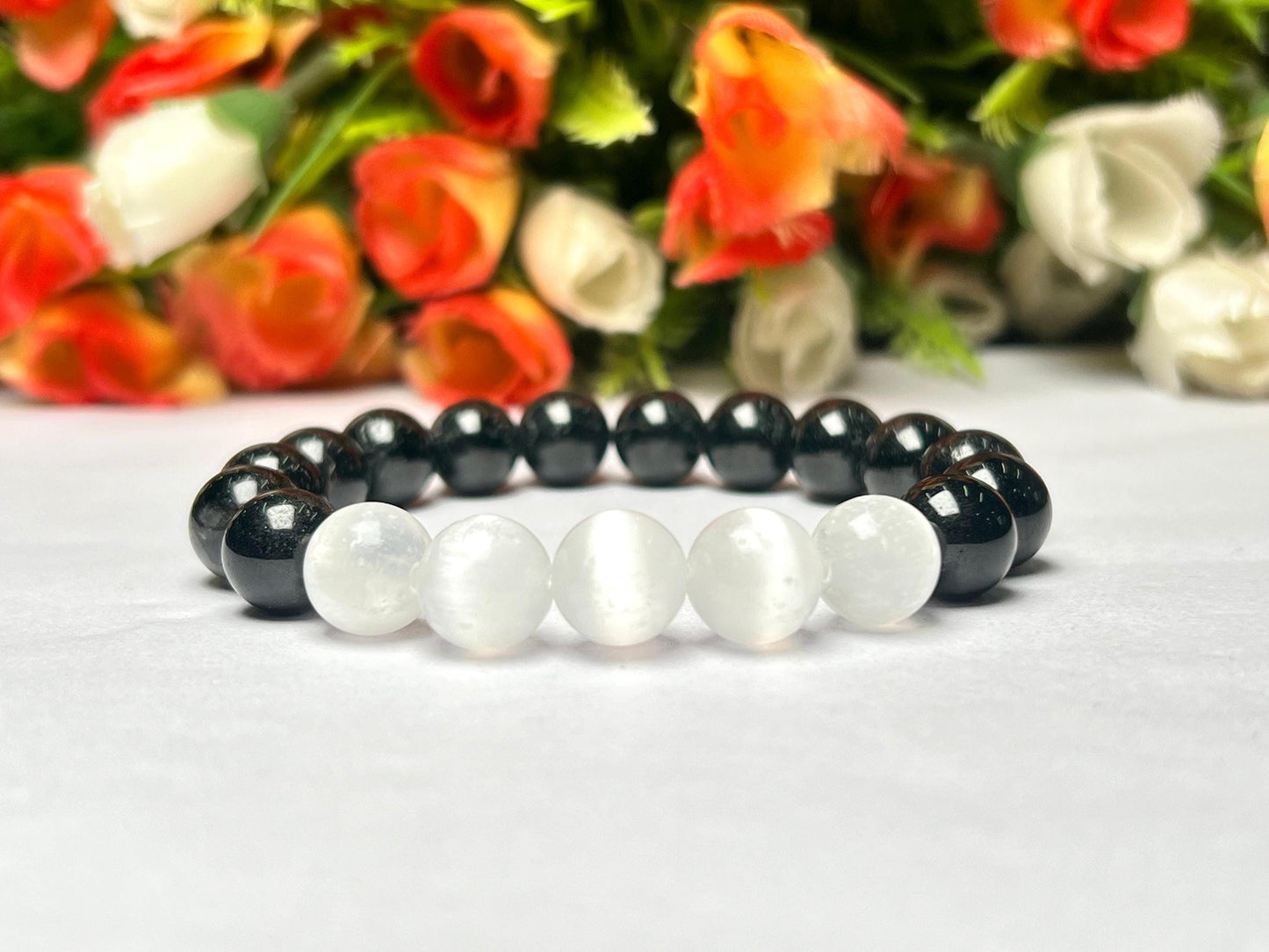 Men's Stress Relief Bracelet | Energy Booster | Jewelry for Men | Relaxation Stones | Emotional Balance | Meditation | Healing Crystals