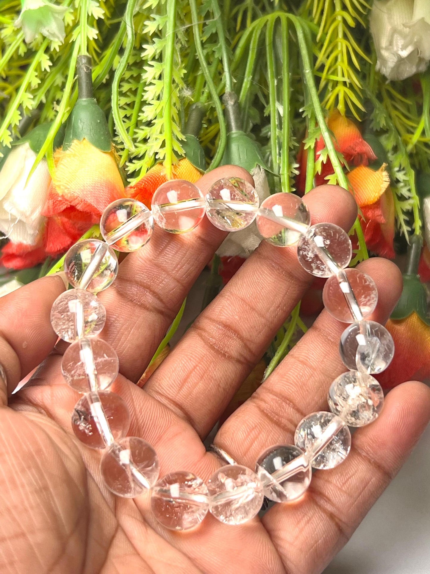 Men's 12MM Satyaloka Crystal Stone bracelet