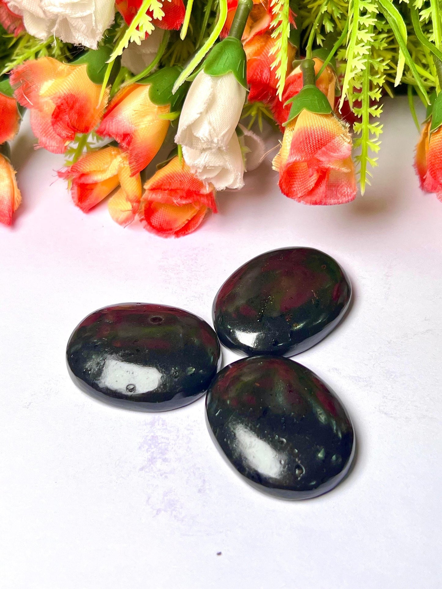 Black Tourmaline Worry Stone – Crystal Worry Stone – Pocket Stone – Healing Crystal - 4.5x3.5cm