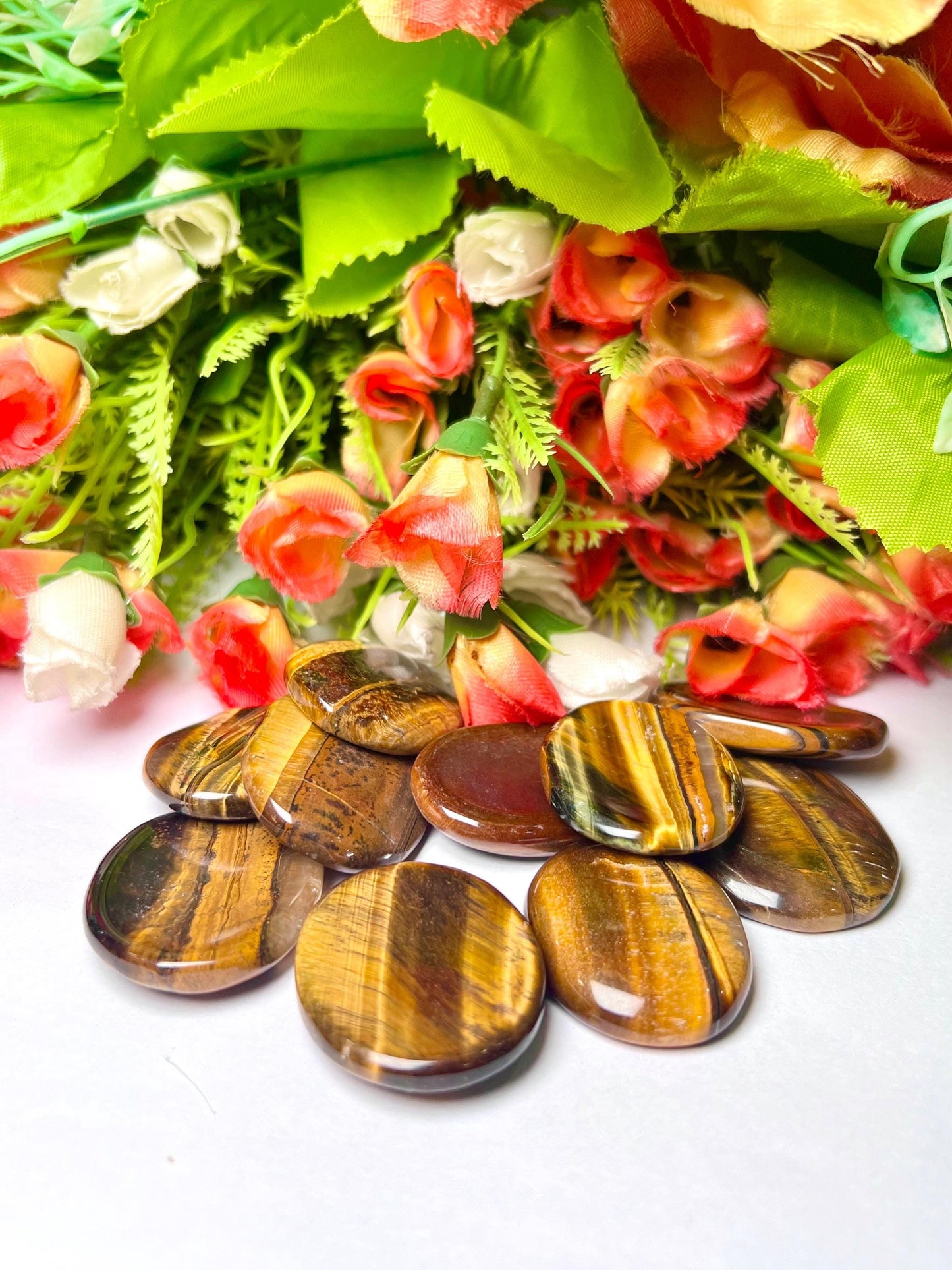 Tiger Eye Worry Stone – Crystal Worry Stone – Pocket Stone – Healing Crystal - 4.5x3.5cm