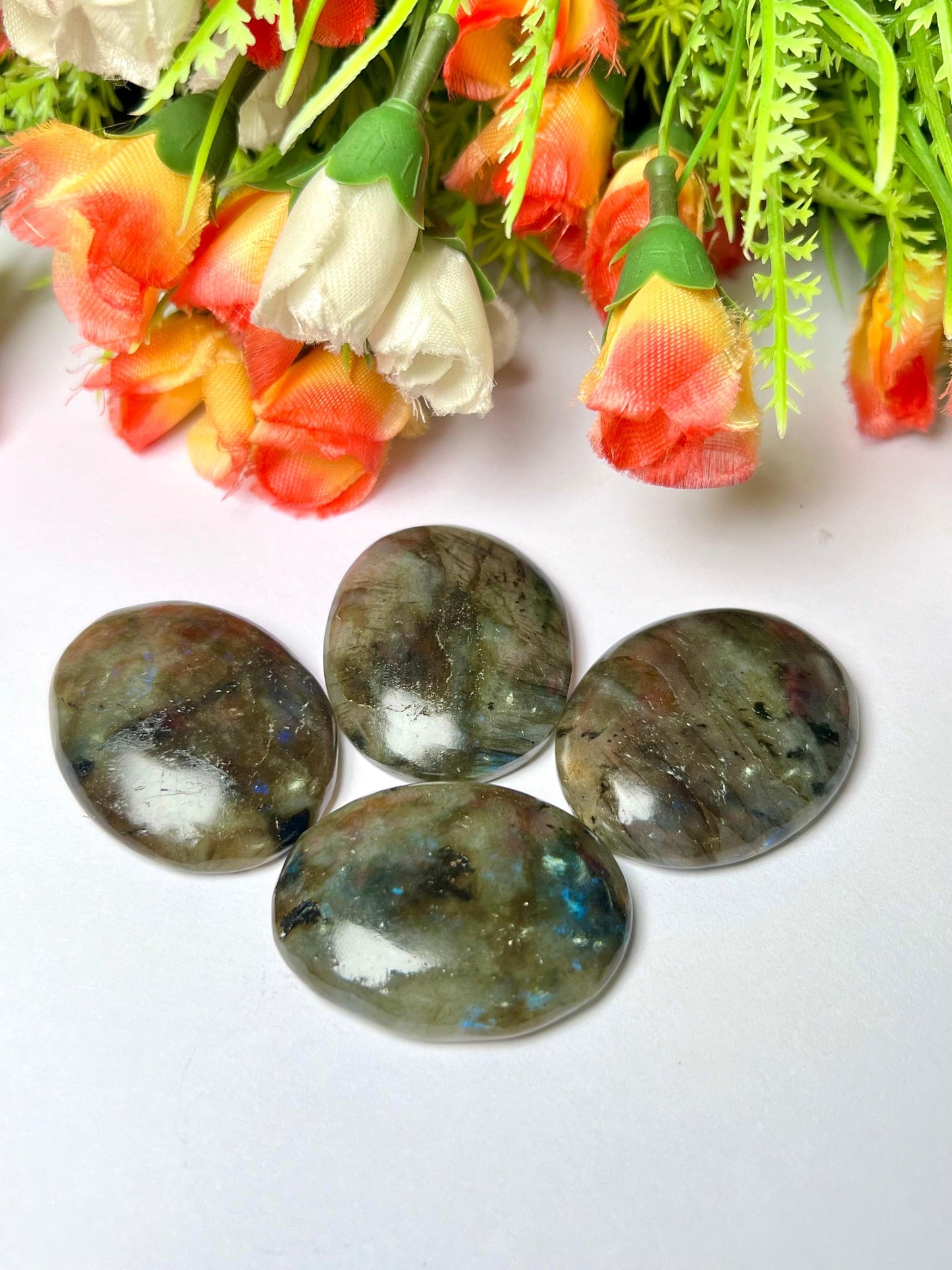 Labradorite Worry Stone – Crystal Worry Stone – Pocket Stone – Healing Crystal - 4.5x3.5cm