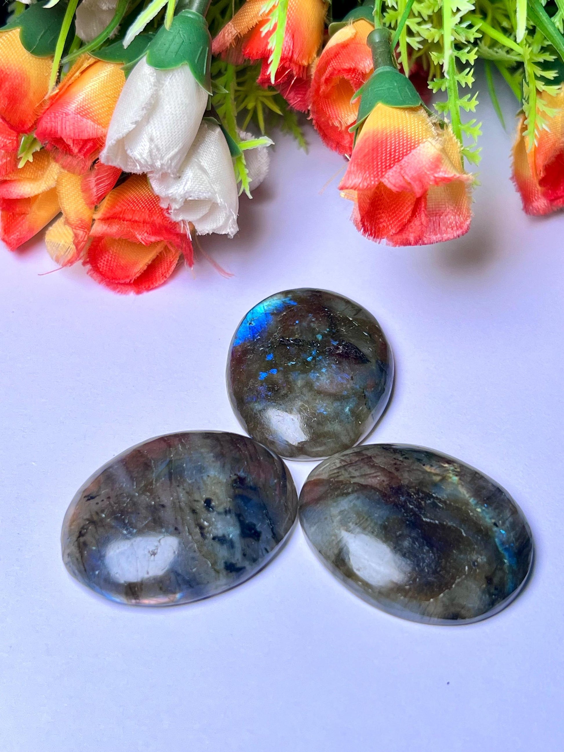 Labradorite Worry Stone – Crystal Worry Stone – Pocket Stone – Healing Crystal - 4.5x3.5cm