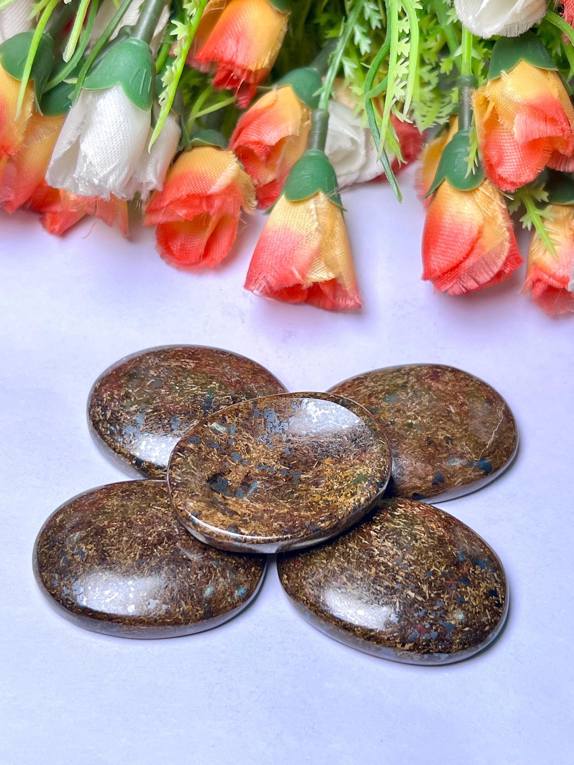 Bronzite Worry Stone – Crystal Worry Stone – Pocket Stone – Healing Crystal - 4.5x3.5cm