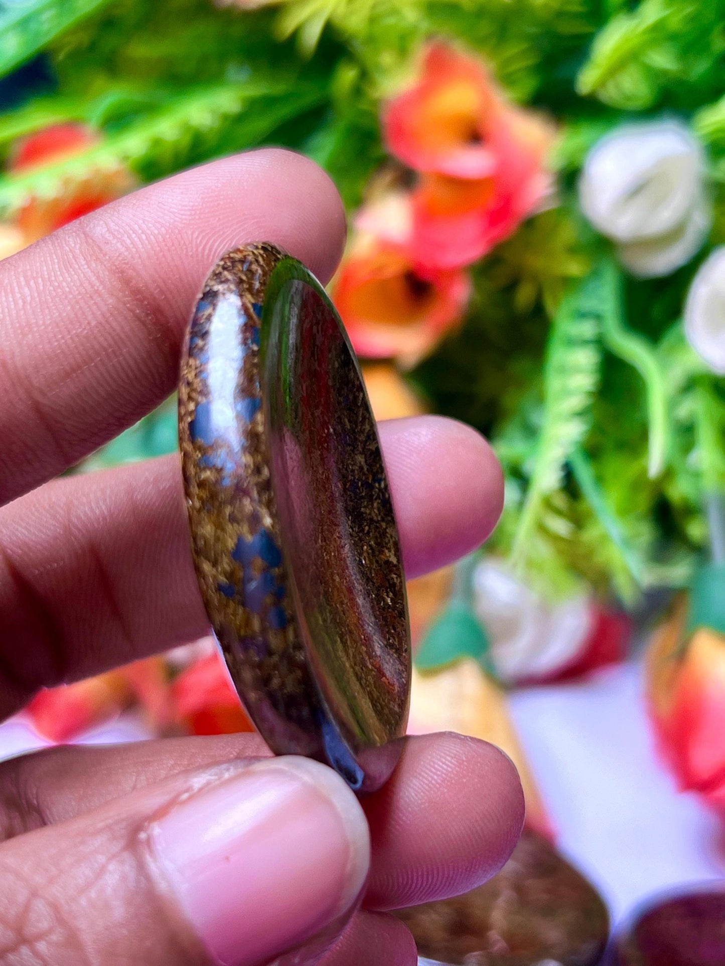 Bronzite Worry Stone – Crystal Worry Stone – Pocket Stone – Healing Crystal - 4.5x3.5cm