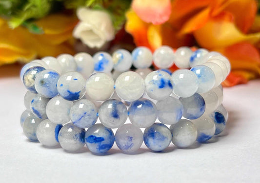 Dumortierite Stone Bracelet l Stretchable Bracelet l Unisex Bracelet l 8 MM Bracelet