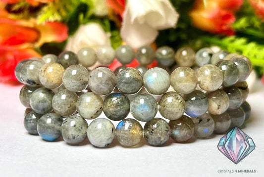 Labradorite Stone Bracelet l Stretchable Bracelet l Unisex Bracelet l 8 MM Bracelet