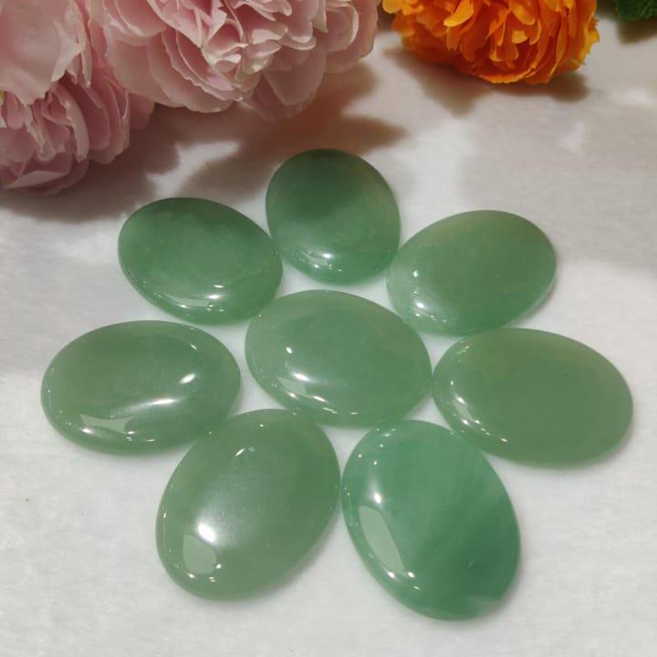 Green Aventurine Stone Worry Stone – Crystal Worry Stone – Pocket Stone – Healing Crystal - 4cmx3cm Thumb Stone One (1) Piece