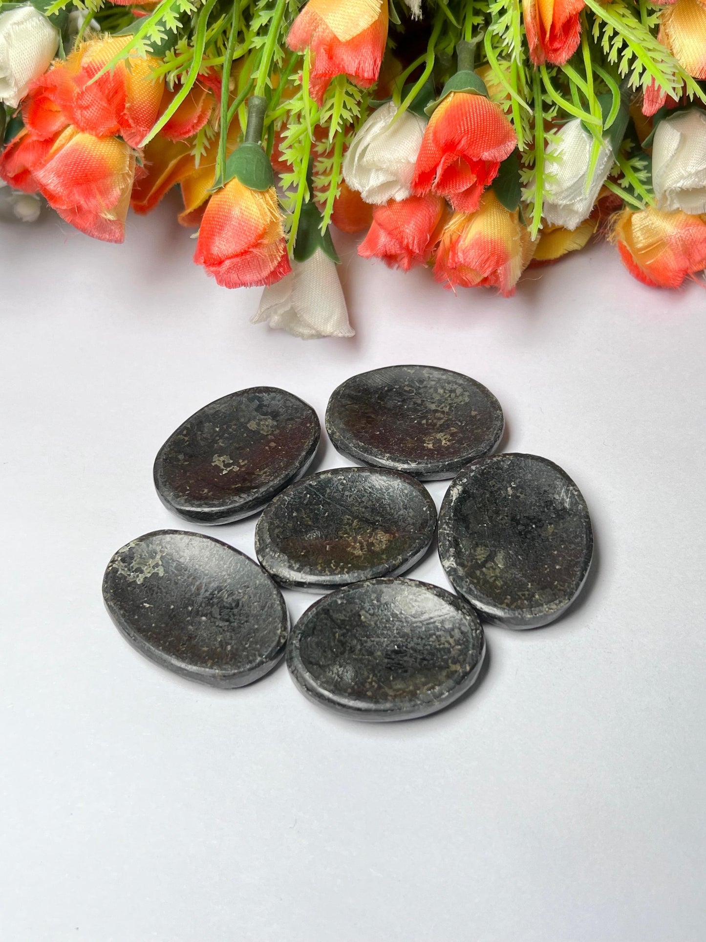 Nuummite Stone Worry Stone – Pocket Stone – Thumb Stone One (1) Piece