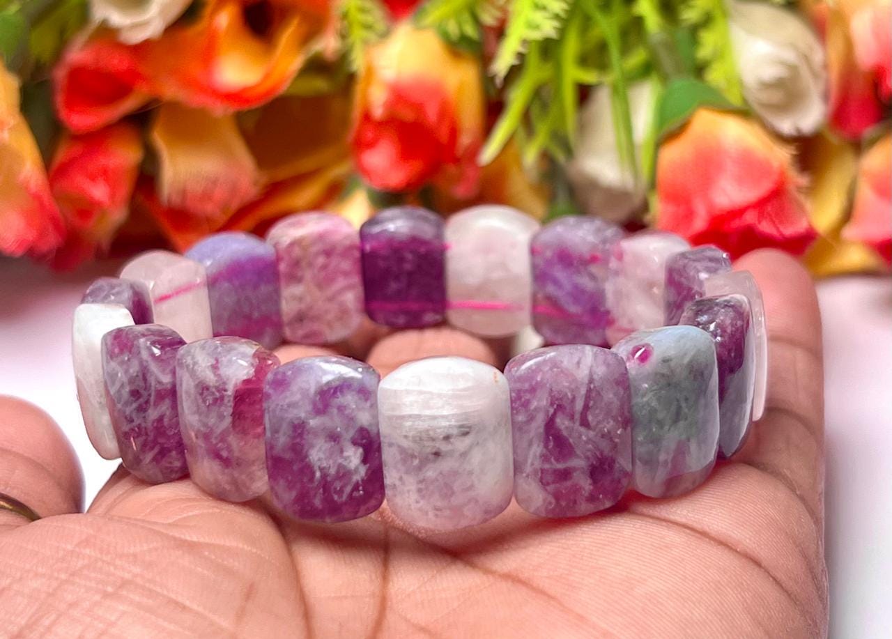 15 MM Unicorn Stone Bracelet l Stretchable Bracelet