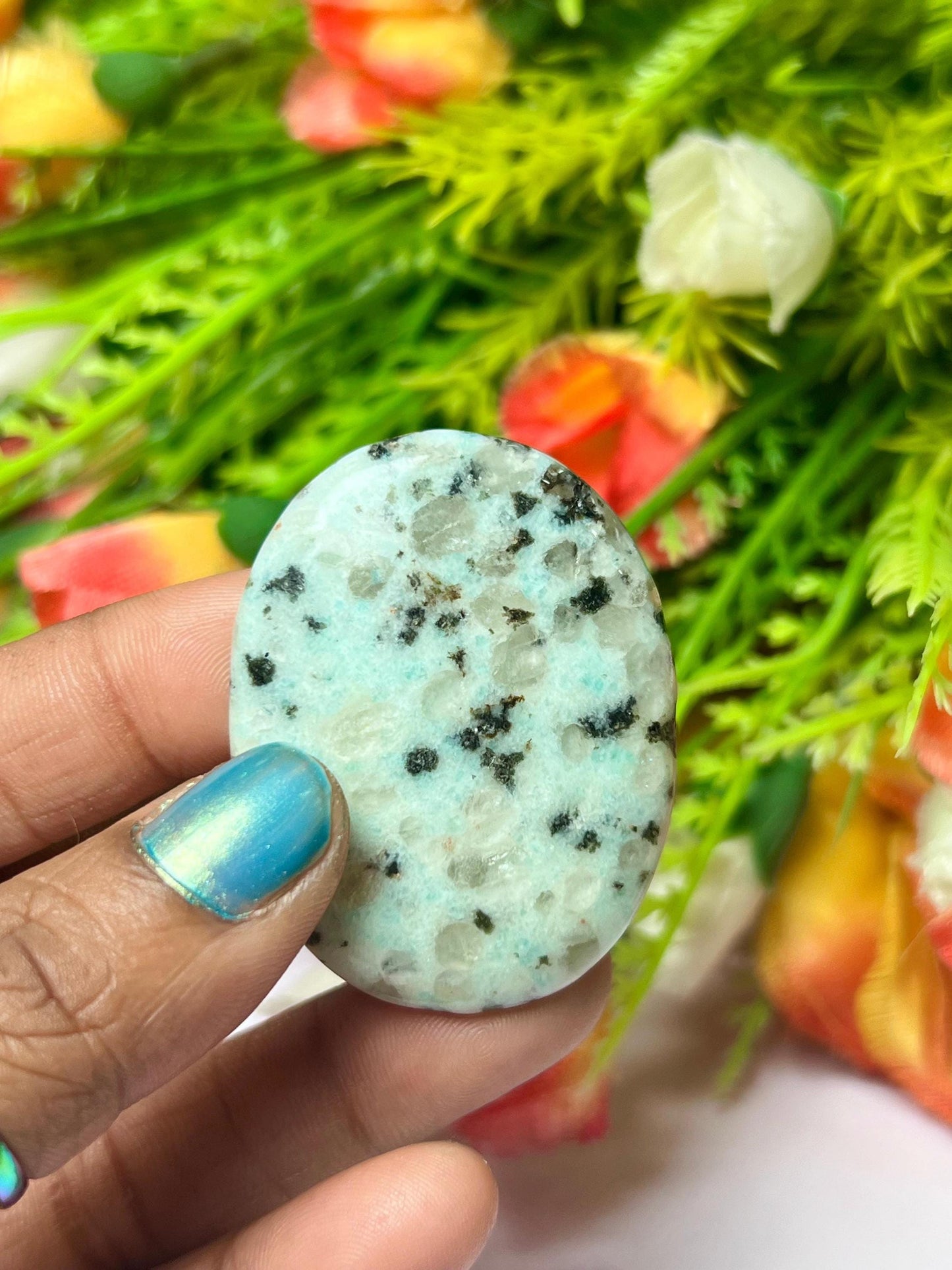 Kiwi Jasper Worry Stone – Crystal Worry Stone – Pocket Stone – Healing Crystal