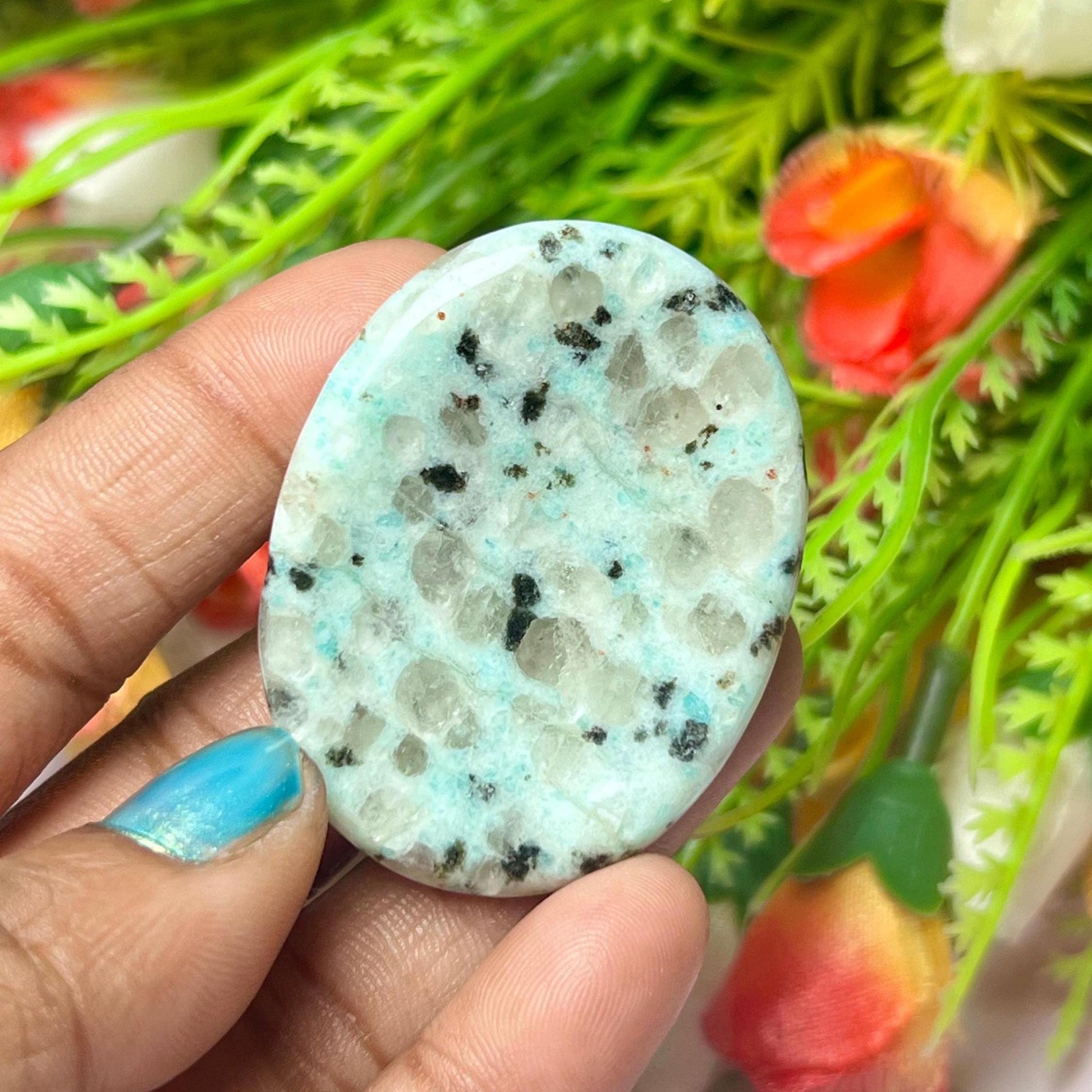 Kiwi Jasper Worry Stone – Crystal Worry Stone – Pocket Stone – Healing Crystal