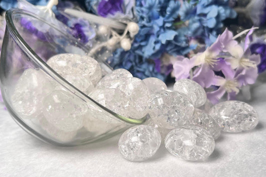 Crackle Quartz Tumbled Stone – Spiritual Healing Crystal – Available in Packs of 1, 3, 5, and 10 Pieces (AAAAA+ Quality).