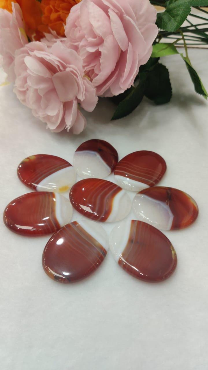 Red Sulemani Worry Stone – Crystal Worry Stone – Pocket Stone – Healing Crystal - 4.5x3.5cm