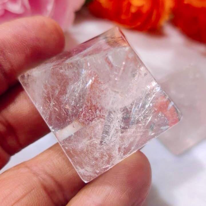 35MM Himalayan Crystal Quartz Gemstone Pyramid, Premium Quality 'A' Grade, Healing Crystals, Crystal Grids, Reiki