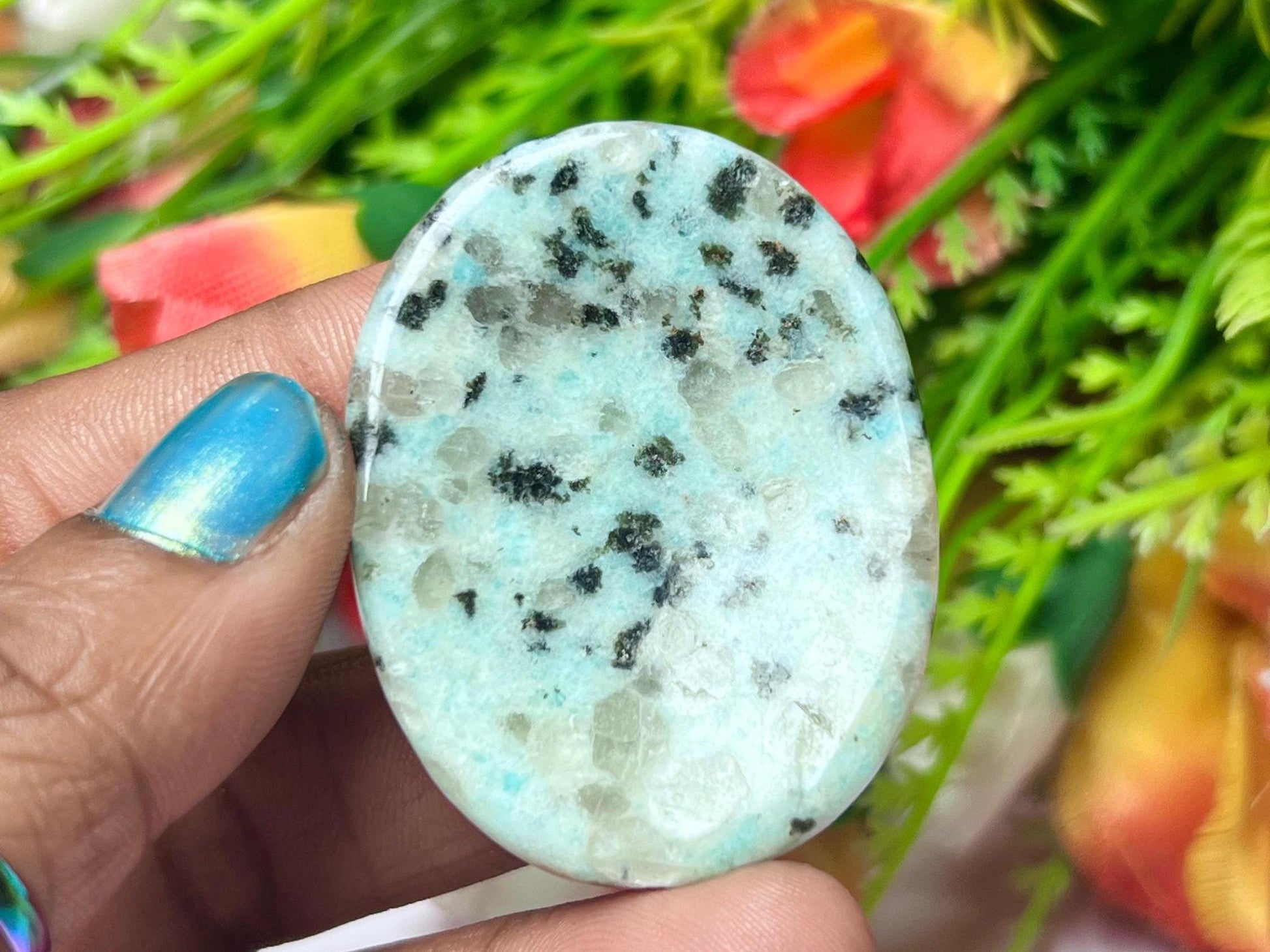 Kiwi Jasper Worry Stone – Crystal Worry Stone – Pocket Stone – Healing Crystal