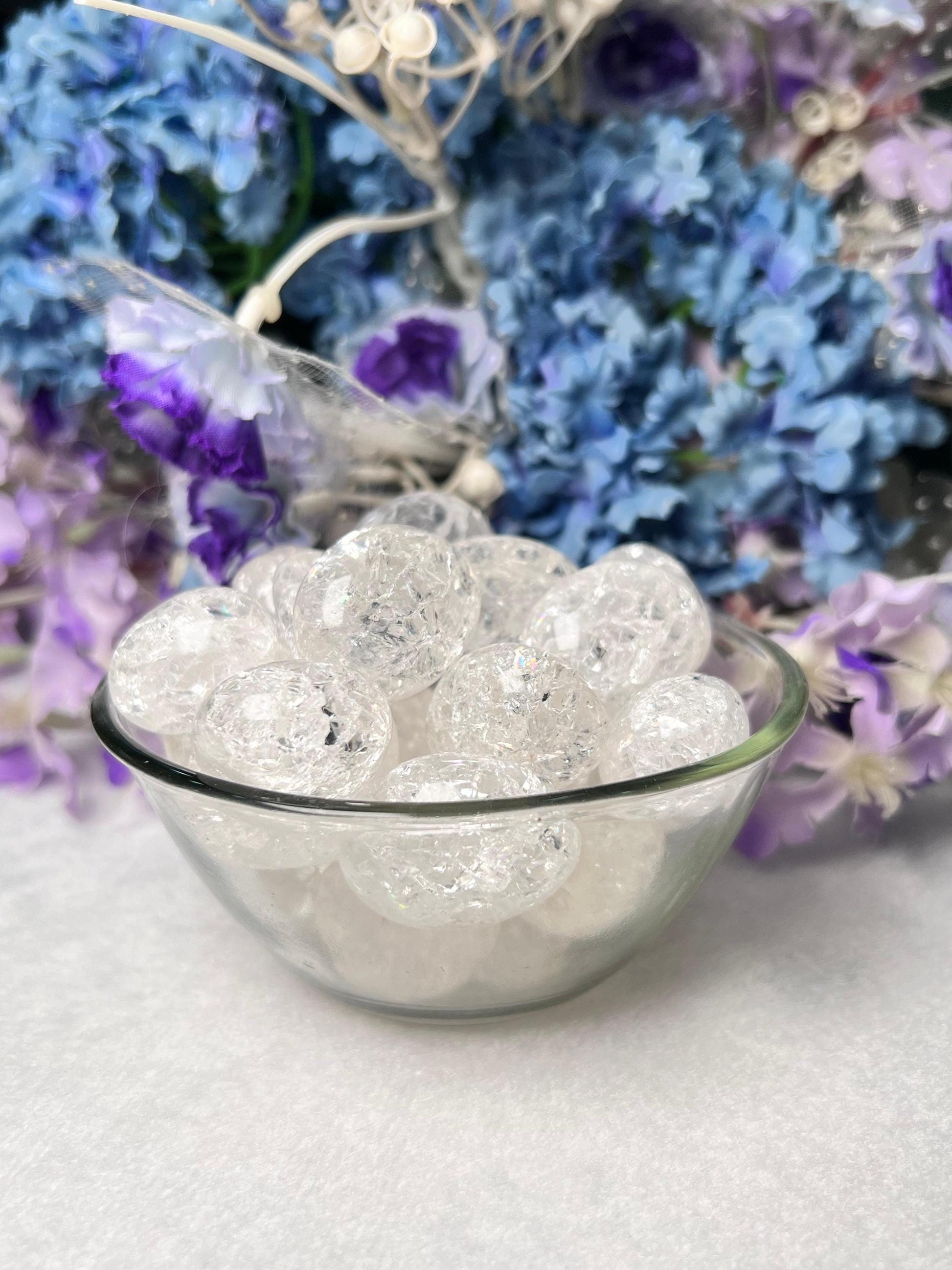 Crackle Quartz Tumbled Stone – Spiritual Healing Crystal – Available in Packs of 1, 3, 5, and 10 Pieces (AAAAA+ Quality).