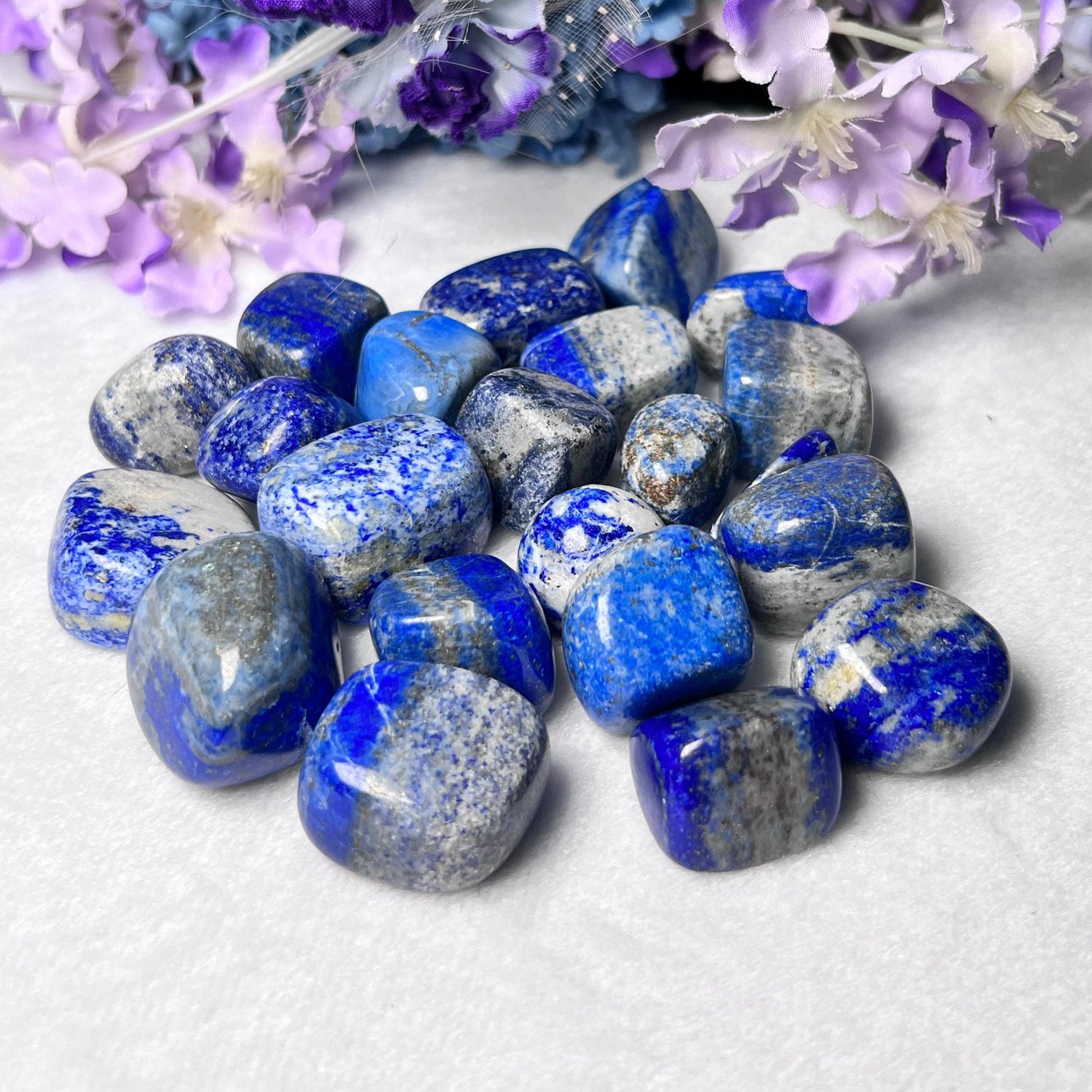 Lapis lazuli Stone Tumbled Stone-Spiritual Stone- Healing Crystals in pack sizes of 1,3,5, and 10 Pieces Quality AAAAA +++++