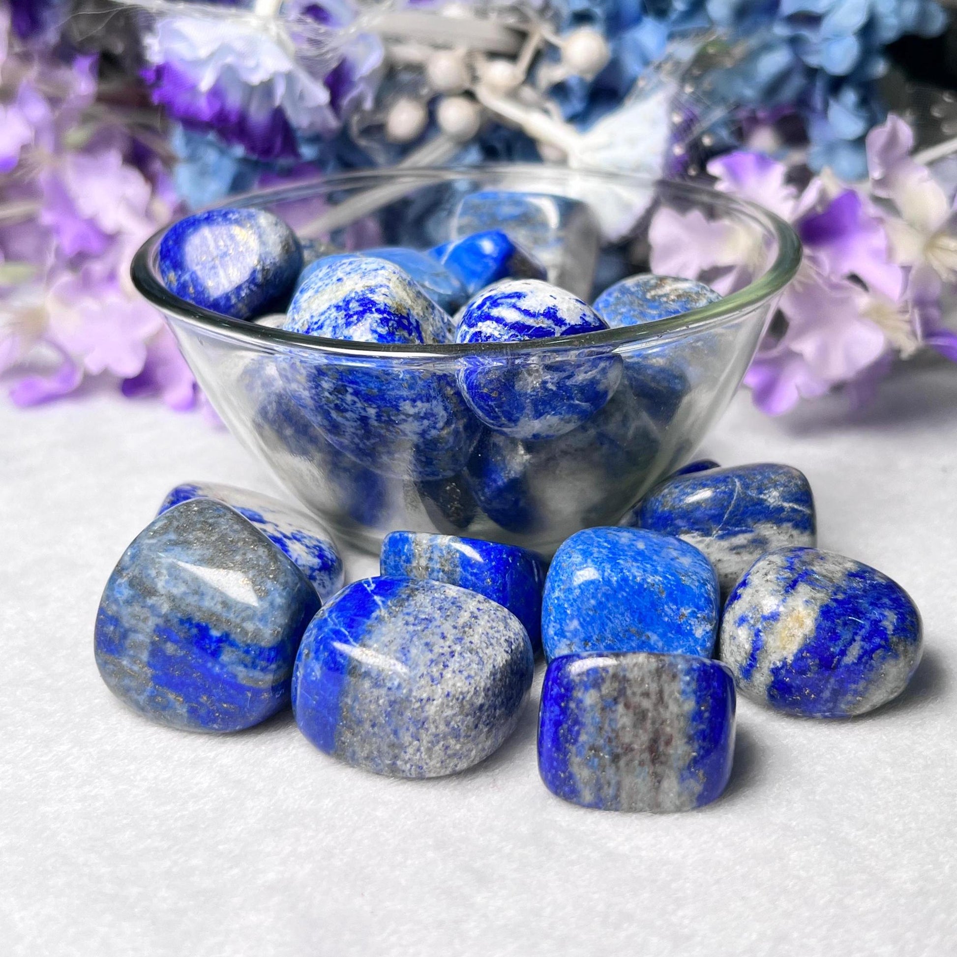 Lapis lazuli Stone Tumbled Stone-Spiritual Stone- Healing Crystals in pack sizes of 1,3,5, and 10 Pieces Quality AAAAA +++++