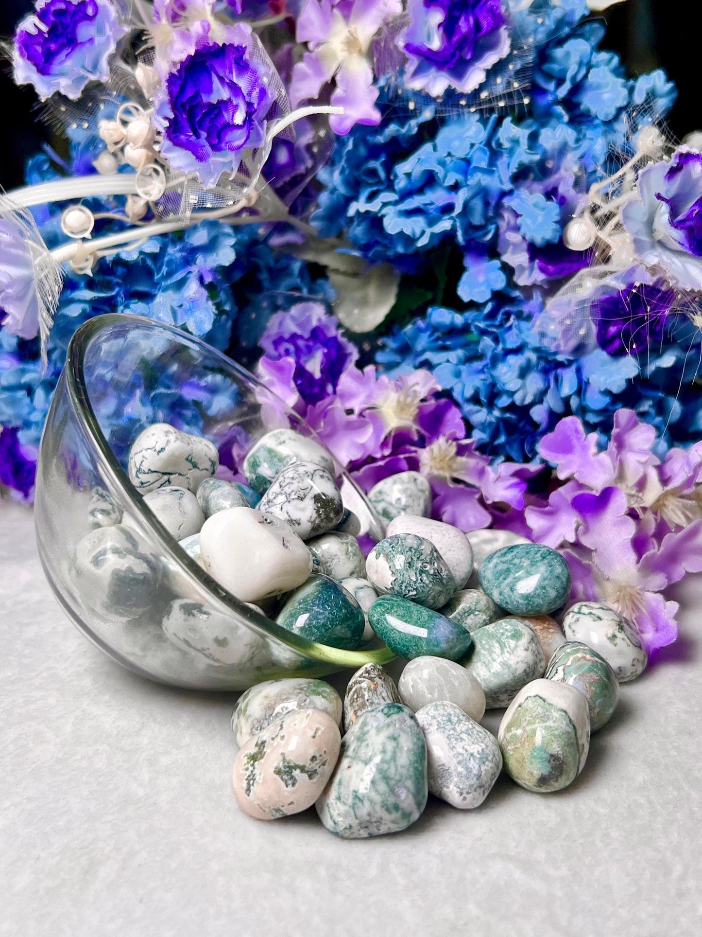 Tree Agate Stone Tumbled Stone - Spiritual Stone -Healing Crystals in pack sizes of 1,3,5, and 10 Pieces Quality AAAAA +++++