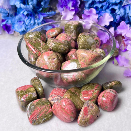 Unakite Tumbled Stone - Spiritual Stone -Healing Crystals in pack sizes of 1,3,5, and 10 Pieces Quality AAAAA +++++