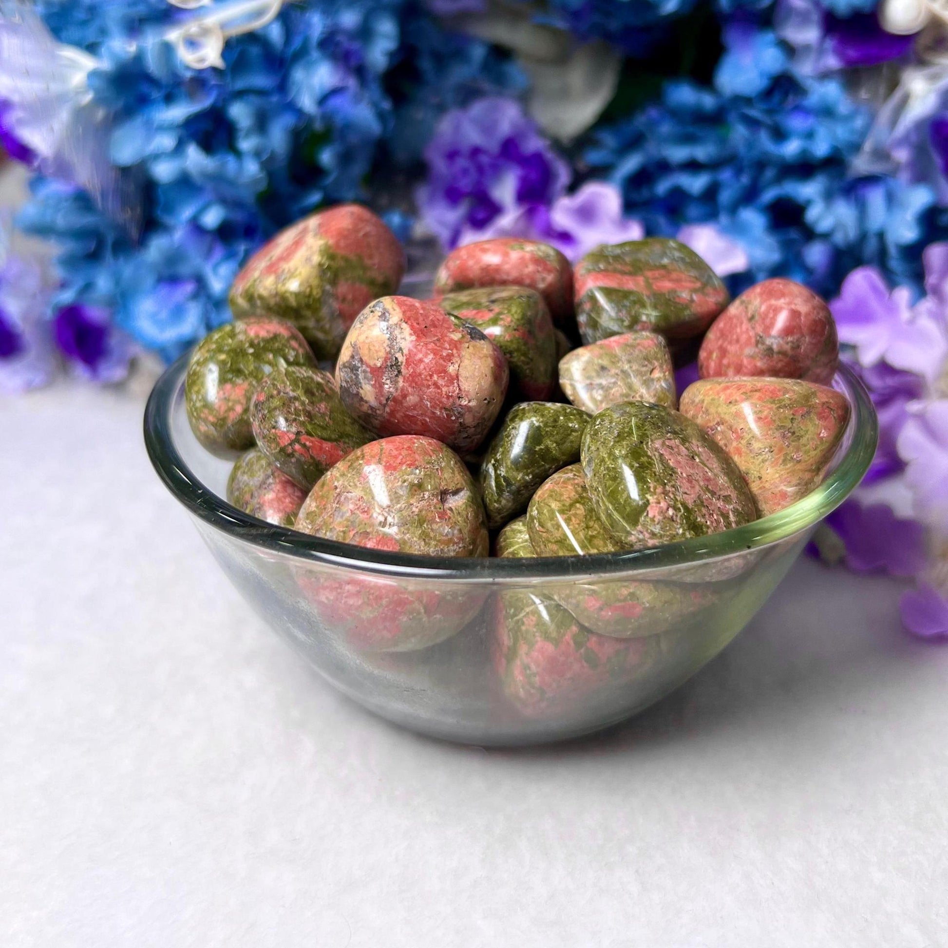 Unakite Tumbled Stone - Spiritual Stone -Healing Crystals in pack sizes of 1,3,5, and 10 Pieces Quality AAAAA +++++