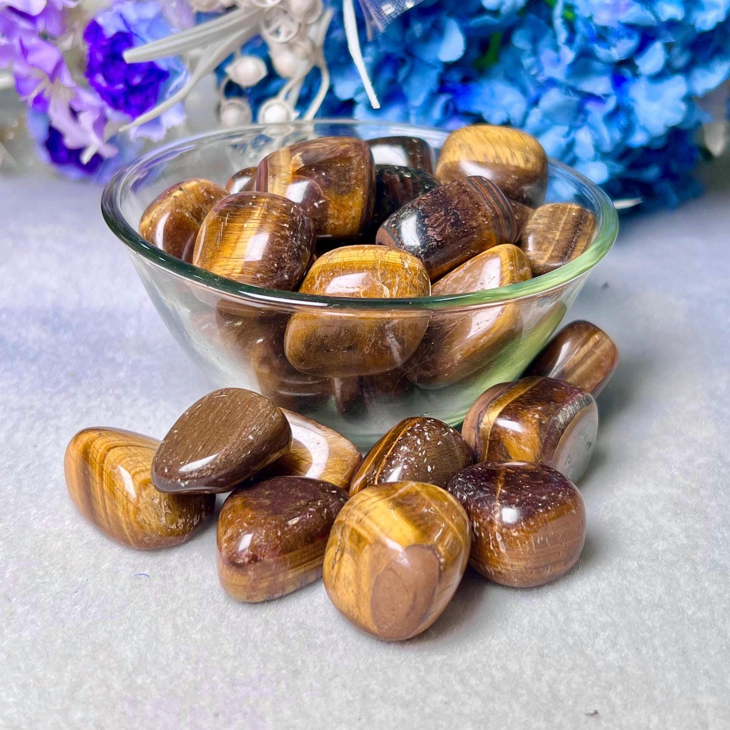 Tiger Eye Stone Tumbled Stone - Spiritual Stone -Healing Crystals in pack sizes of 1,3,5, and 10 Pieces Quality AAAAA +++++