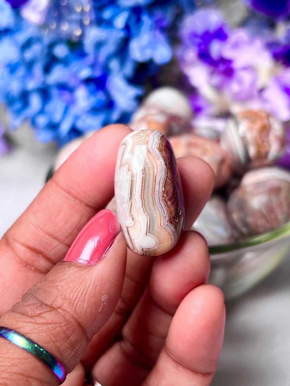 Crazy Lace Agate Stone Tumbled Stone - Spiritual Stone -Healing Crystals in pack sizes of 1,3,5, and 10 Pieces Quality AAAAA +++++