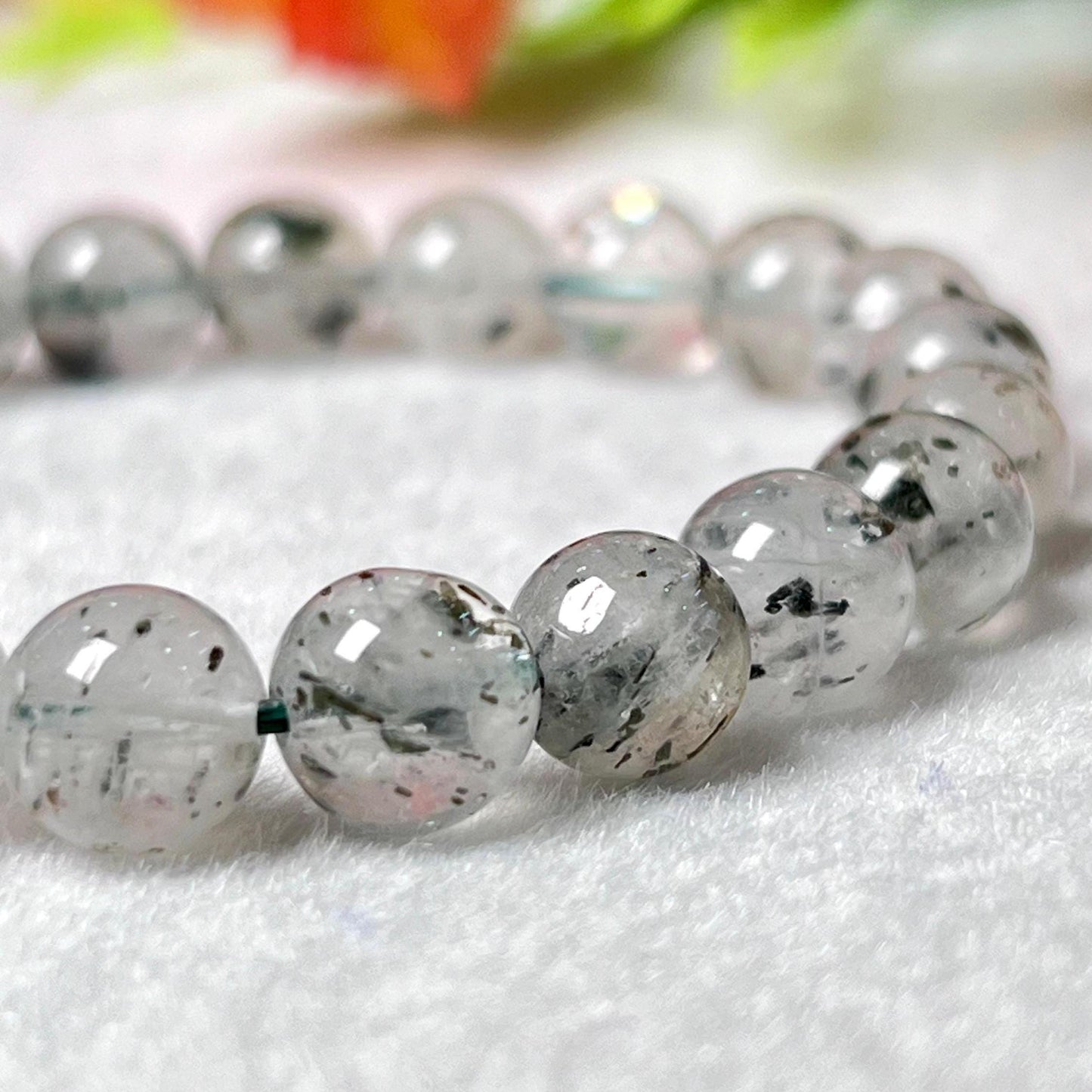 Herkimer Diamond Crystal Stone Bracelet l Stretchable Bracelet l Unisex Bracelet l 8 MM Bracelet l Natural Genuine Bracelet