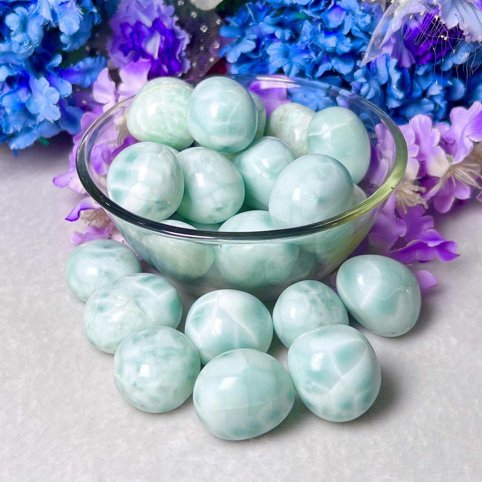 Green Moonstone Tumbled Stone - Spiritual Stone -Healing Crystals in pack sizes of 1,3,5, and 10 Pieces Quality AAAAA +++++