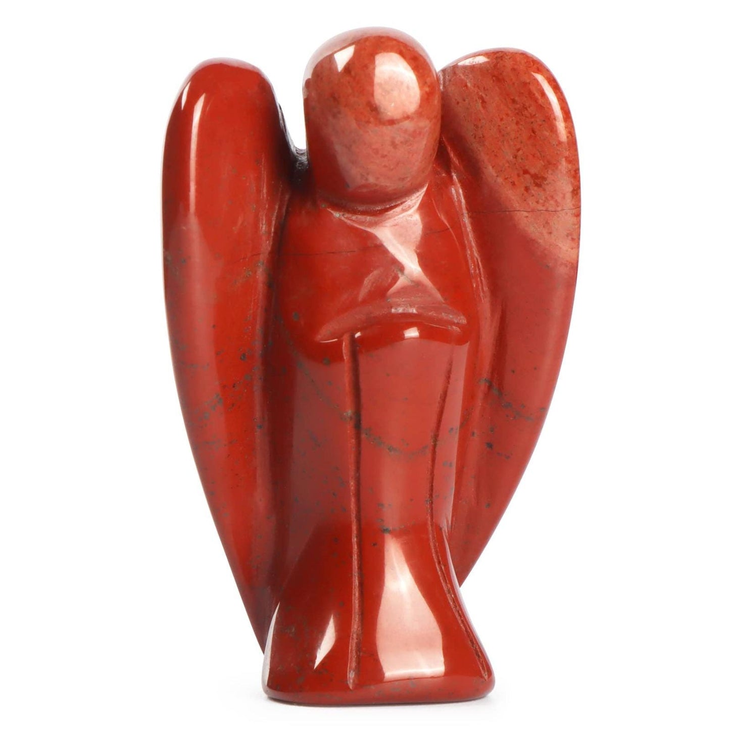 2" Angel Red Jasper Stone Guardian Angel blessed Angelic connection