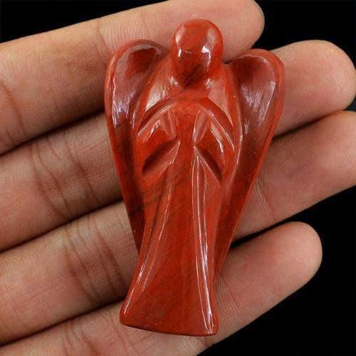 2" Angel Red Jasper Stone Guardian Angel blessed Angelic connection