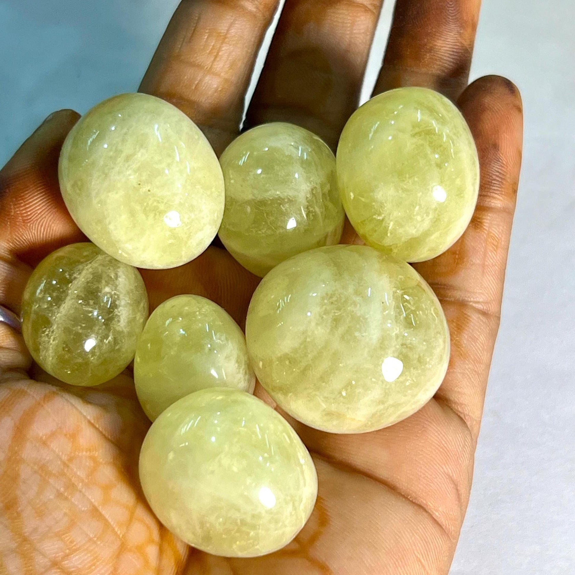 Lemon Quartz Tumbled Stone - Spiritual Stone -Healing Crystals in pack sizes of 1,3,5, and 10 Pieces Quality AAAAA +++++