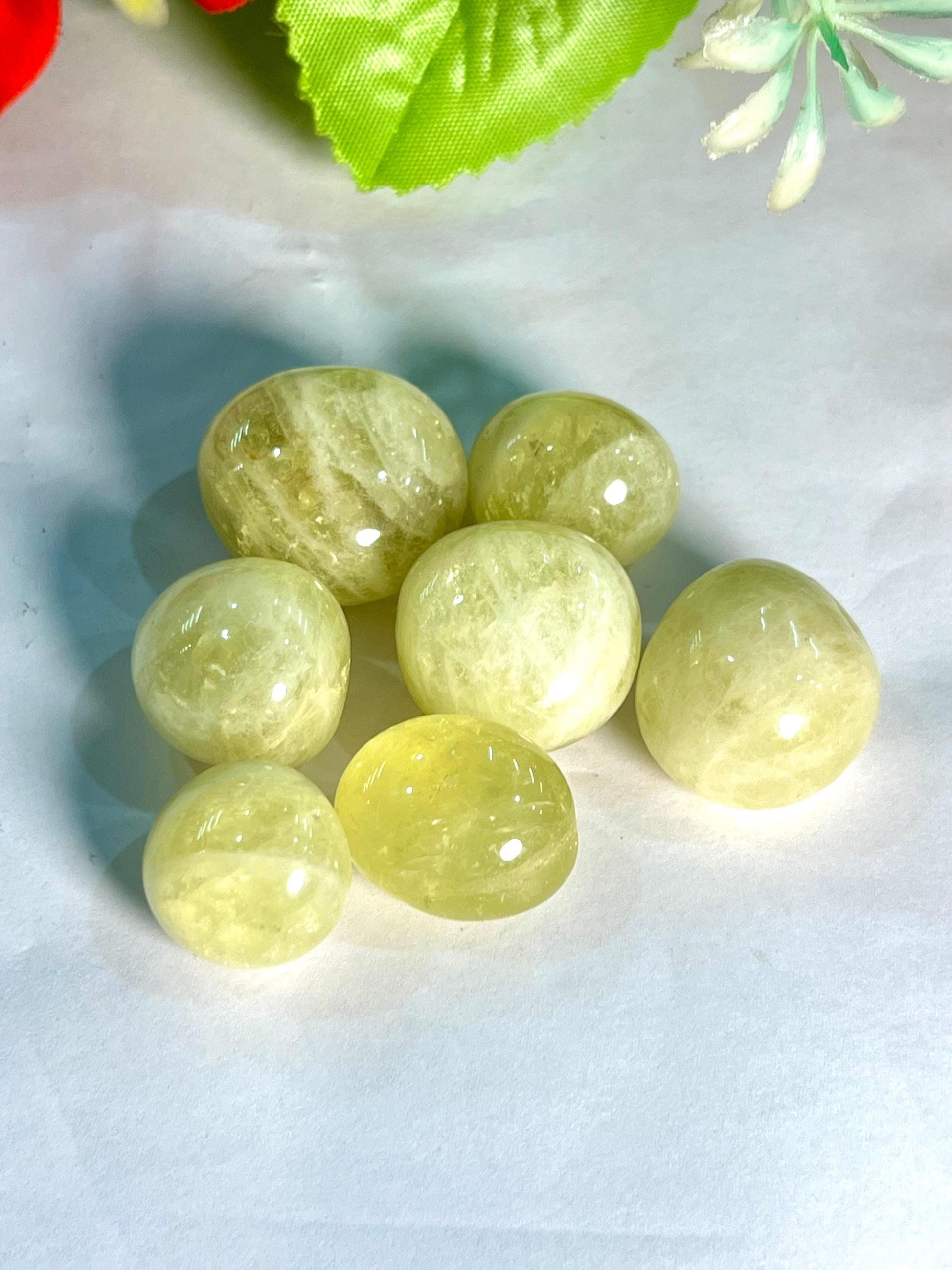 Lemon Quartz Tumbled Stone - Spiritual Stone -Healing Crystals in pack sizes of 1,3,5, and 10 Pieces Quality AAAAA +++++